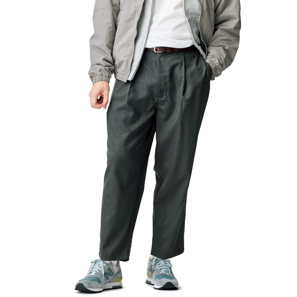 洗えるスーパー120&rsquo;sウールイージースラックス