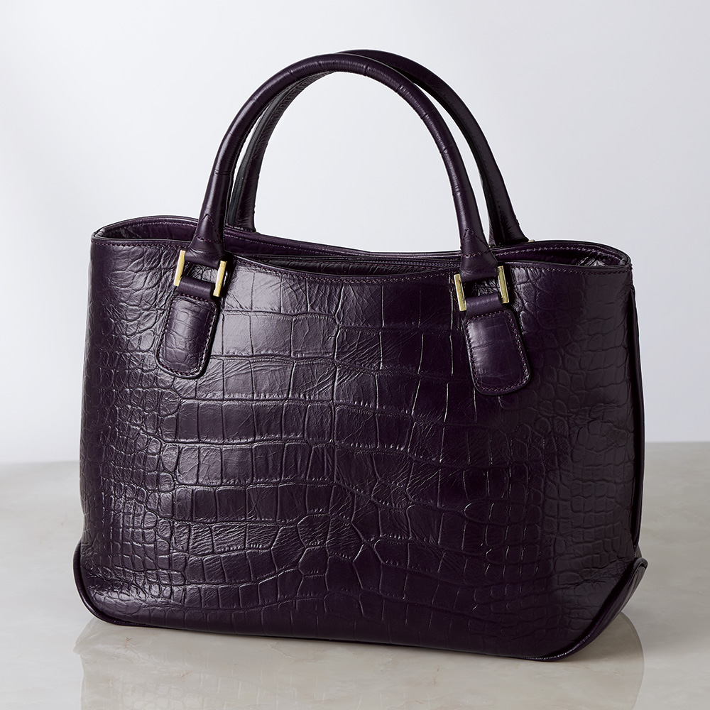 アンドレア・ロッシ クロコ型押しハンドバッグ／当社限定モデル