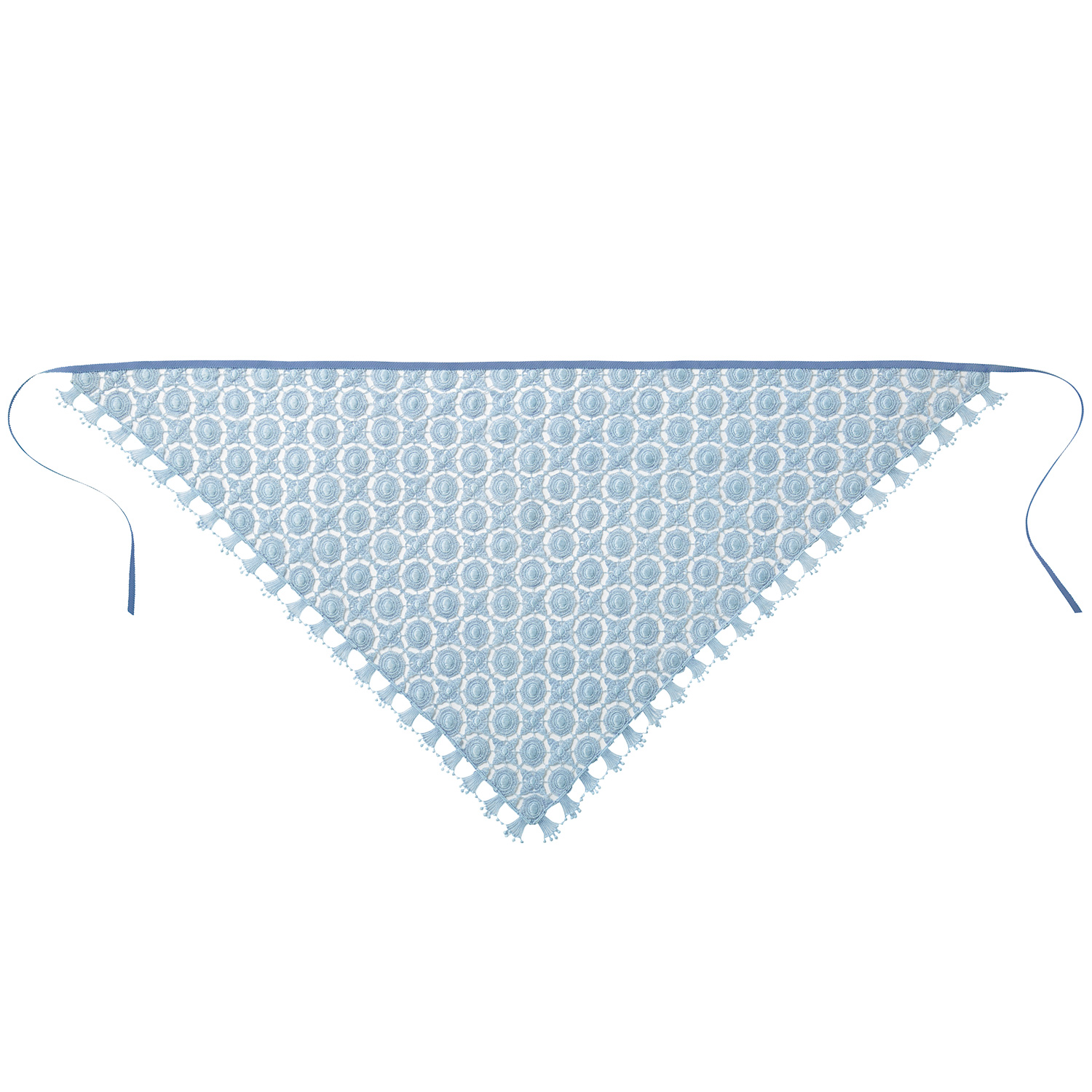 レースのトライアングルストール