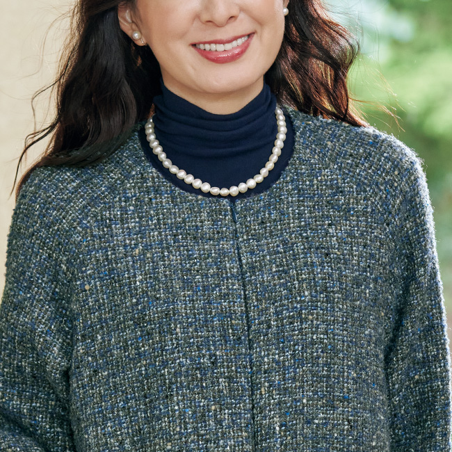 淡水セミバロックパールネックレス