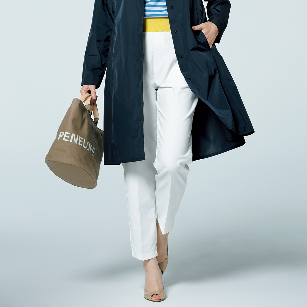 オリジナル帆布生地のオーバルトートバッグ／当社限定