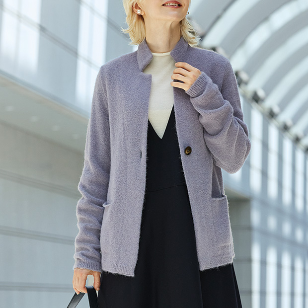 ソフトニットジャケット