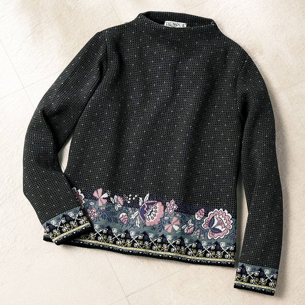 ジャカード編みセーター／当社限定モデル