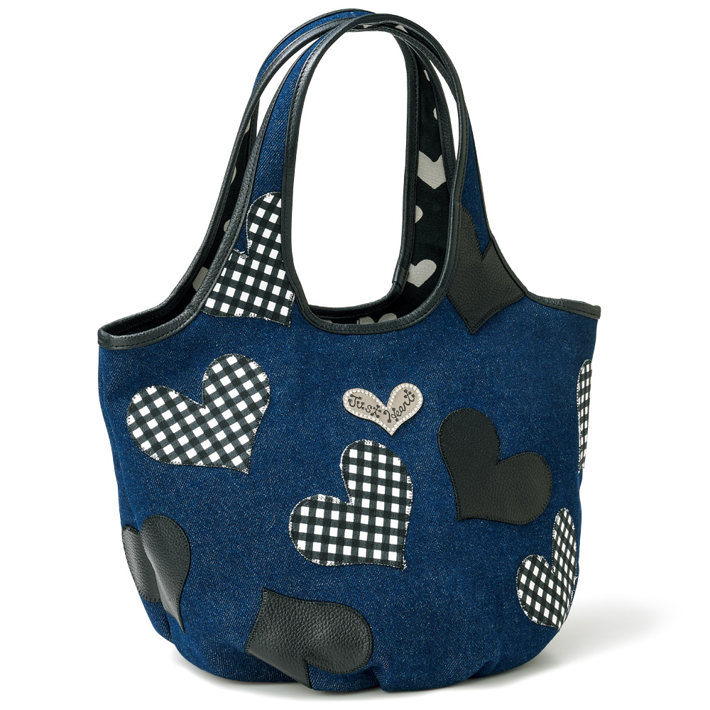 デニムハンドバッグ/バジング