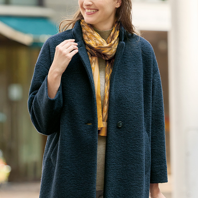 ウールシルクツイルストール