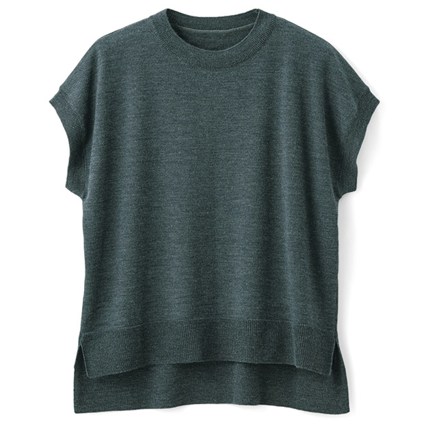 メリノウールニットベスト