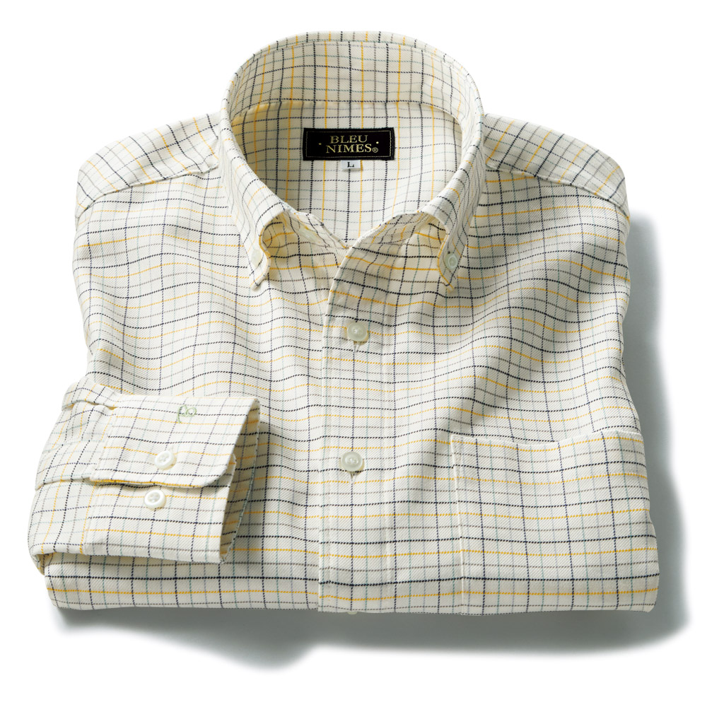 レクセルコットンボタンダウンシャツ/チェック