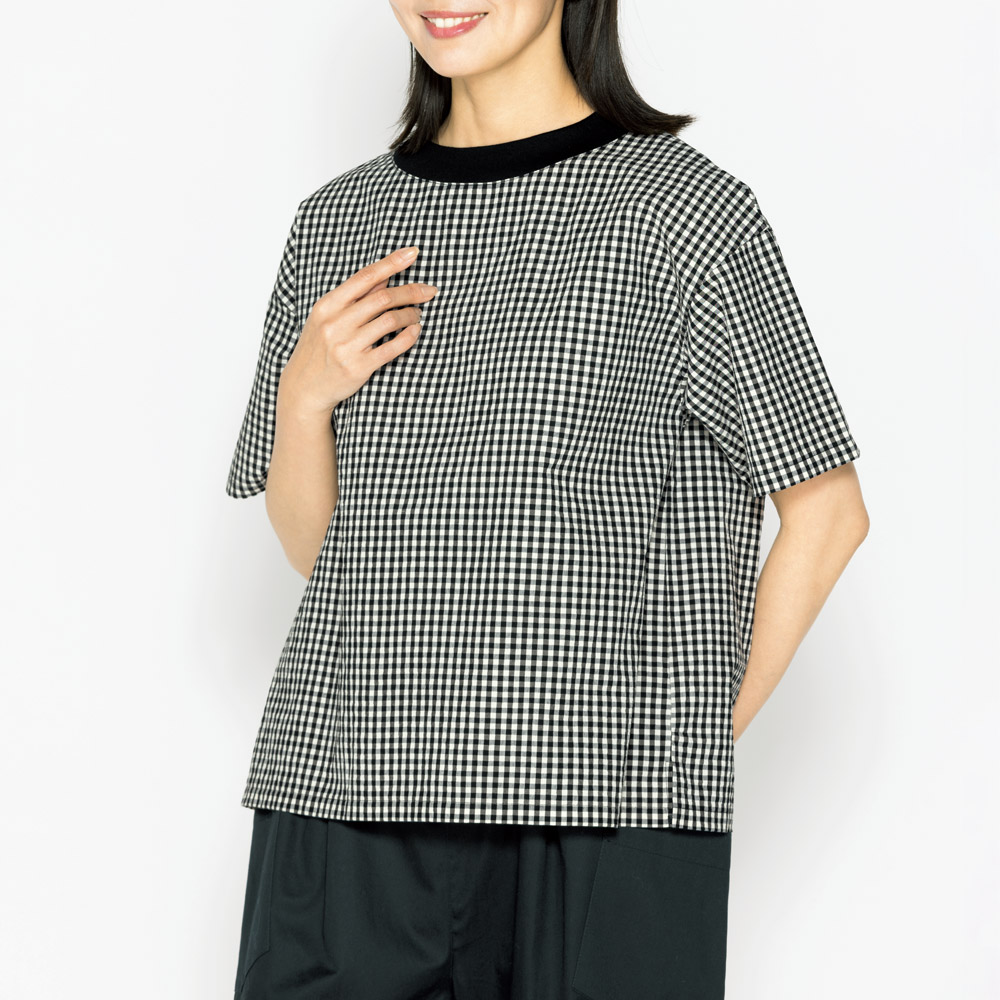 コットン先染めワッシャープルオーバー