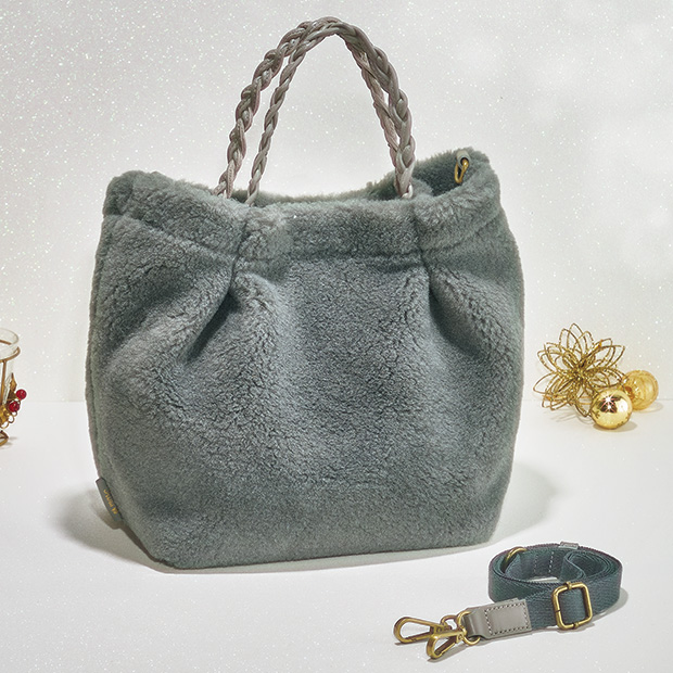 ムートン調2ウェイバッグ