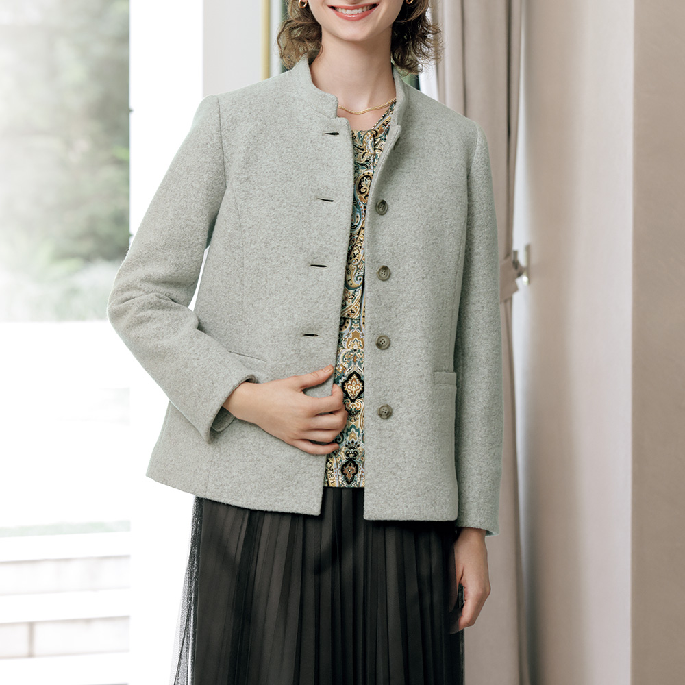 圧縮ウール混ジャケット