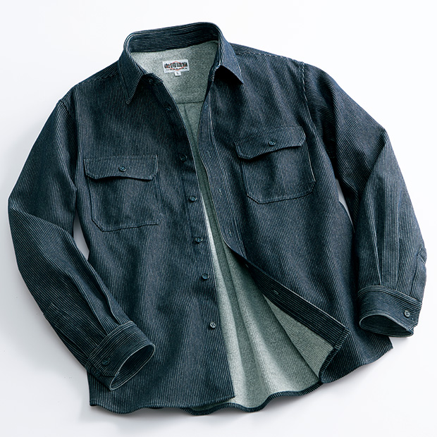 裏起毛ピケ・オーバーシャツ