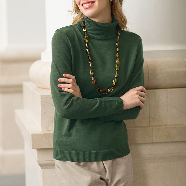 ウォッシャブルウール・プルオーバー