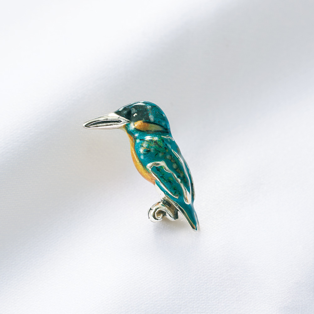 ピンブローチ／カワセミ