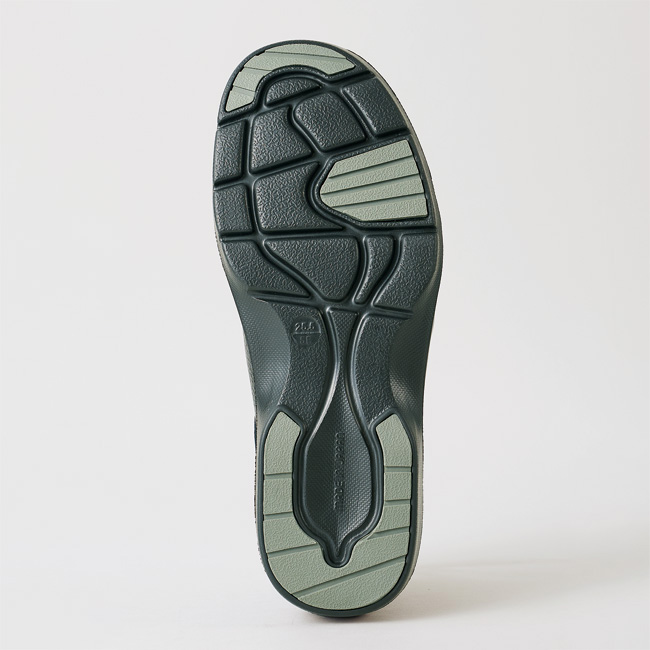 足をいたわる男の靴/5Eサイドファスナーレザースニーカー