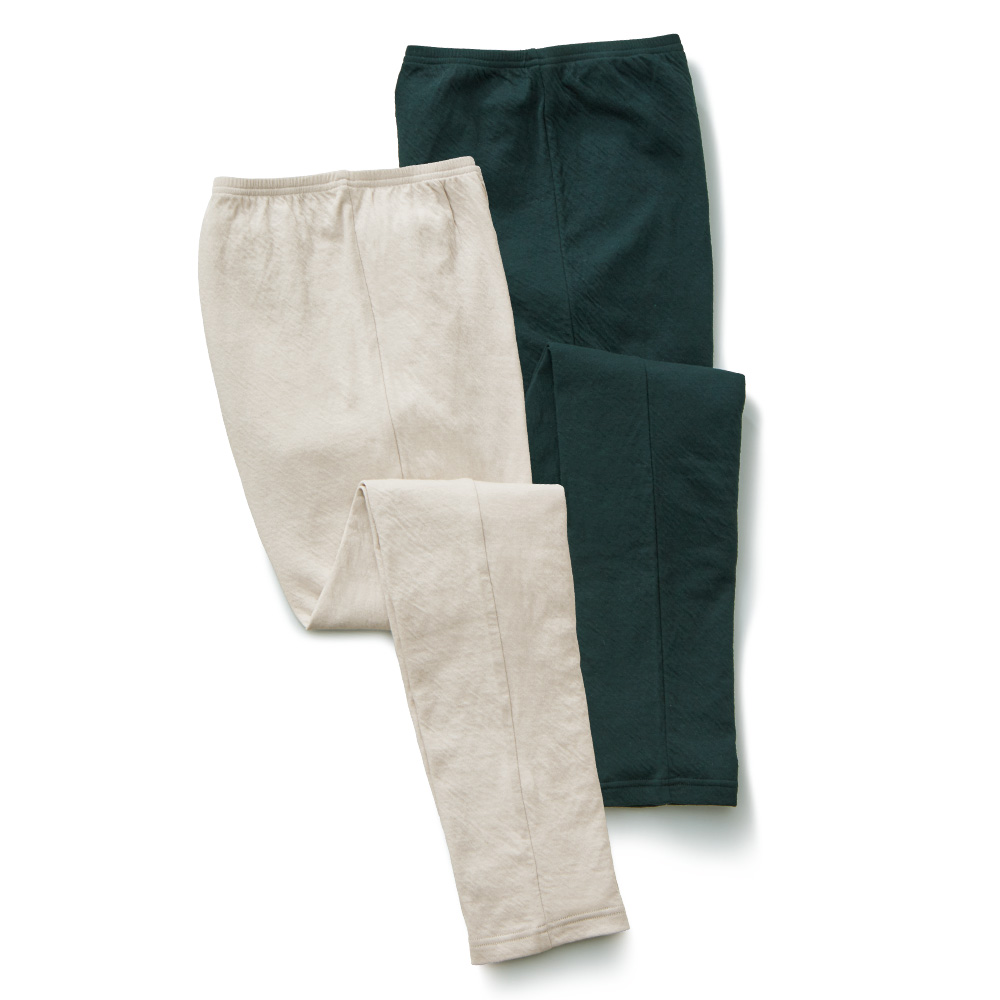 接結コットンレギンス／2色セット