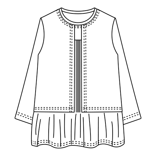 アンサンブル風プルオーバー