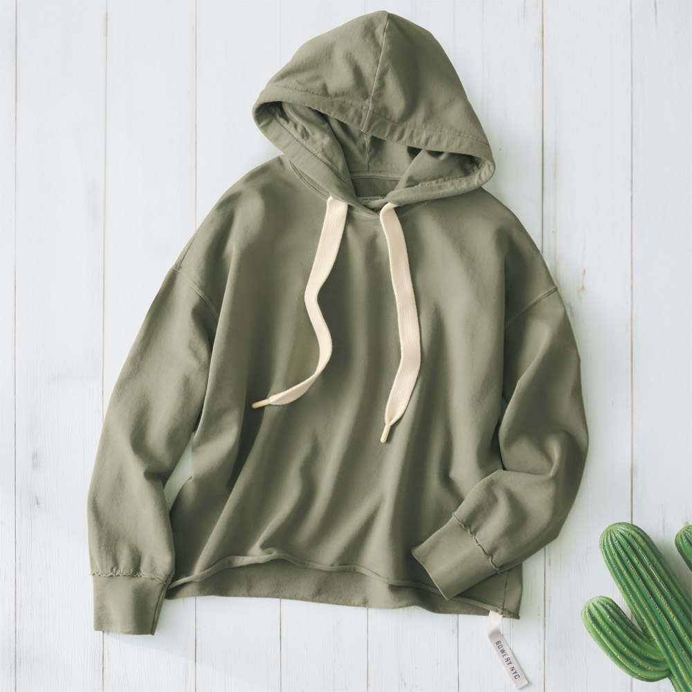 コットンフーディプルオーバー