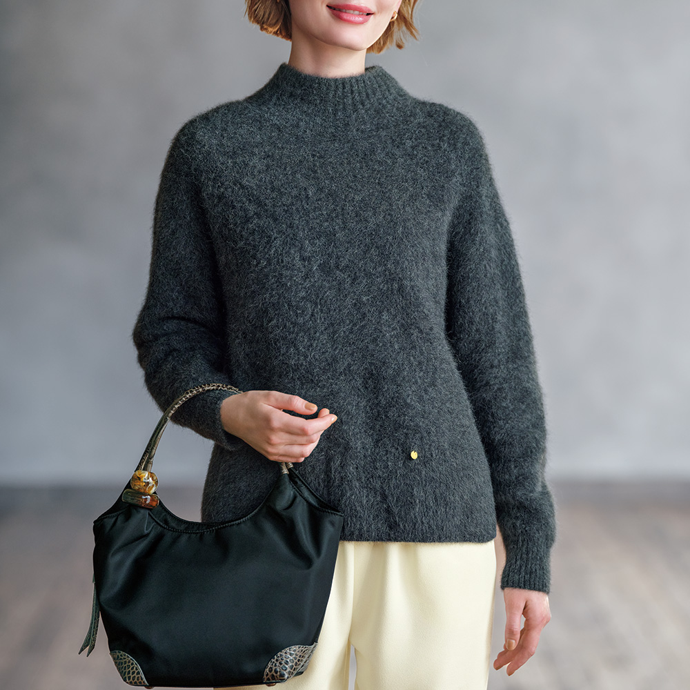 フォックスアルパカニットプルオーバー