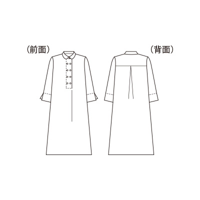 リネンコットンプリントワンピース