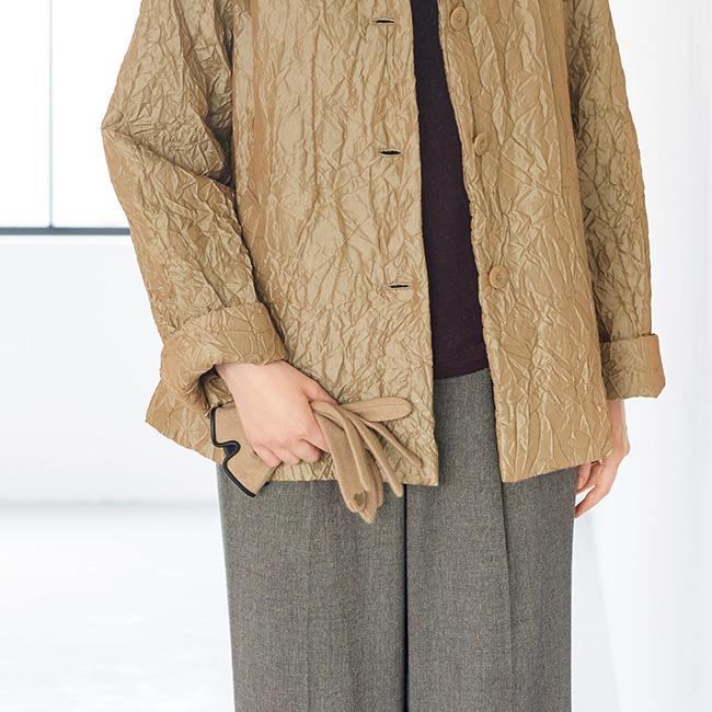 レザートリミング･カシミヤグローブ
