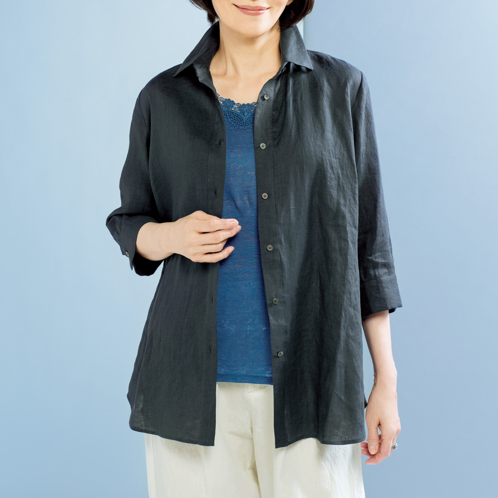 フレンチリネンブラウス