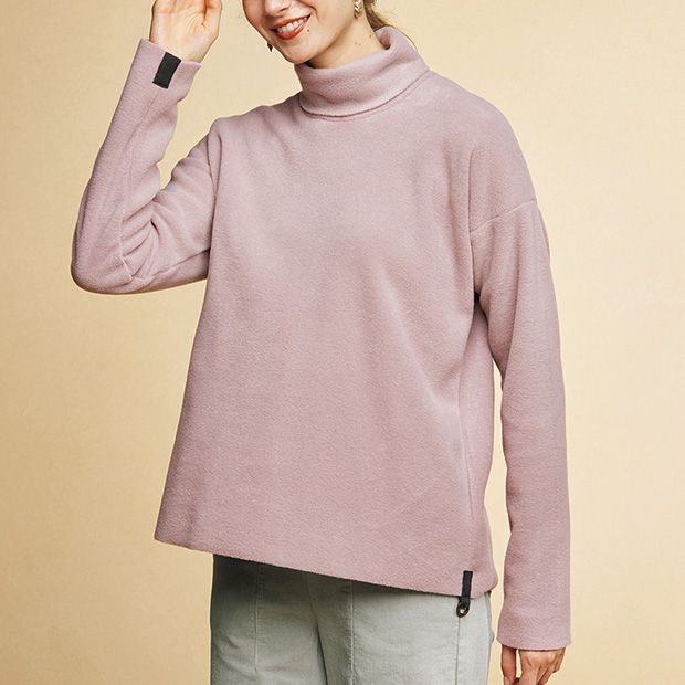 タートルネック･フリースプルオーバー
