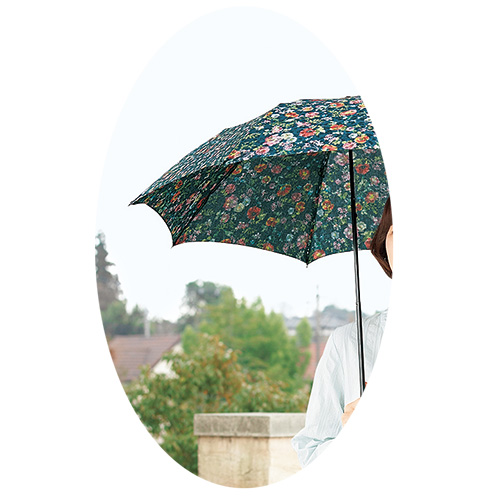 ほぐし織／折りたたみ傘（晴雨兼用）