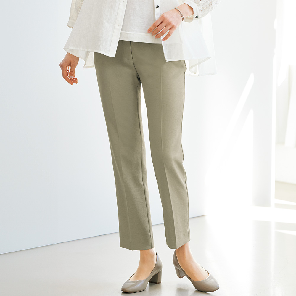 カーブゴムインベルテーパードパンツ