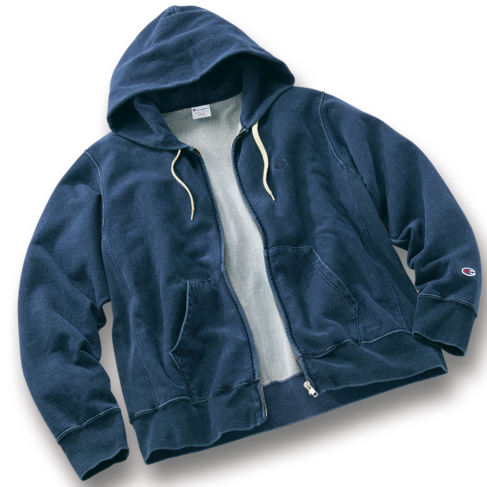 リバースウィーブ･インディゴフルジップパーカ