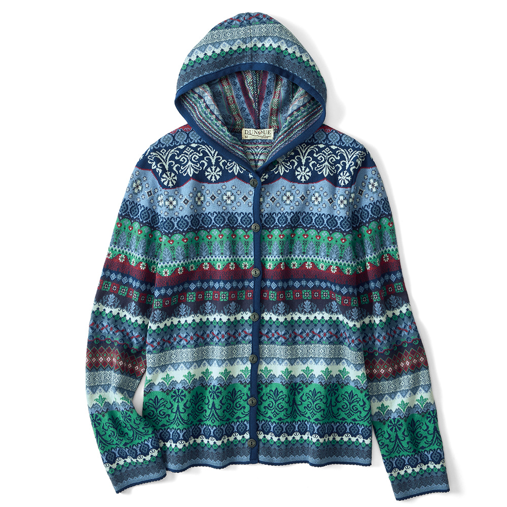 ジャカード編み･ニットパーカ／当社限定モデル