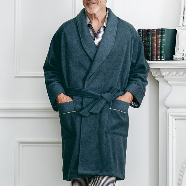 メルトン風フリースミドルガウン