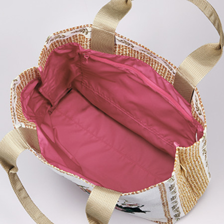 スペイン製ジャカード生地を使ったトートバッグ