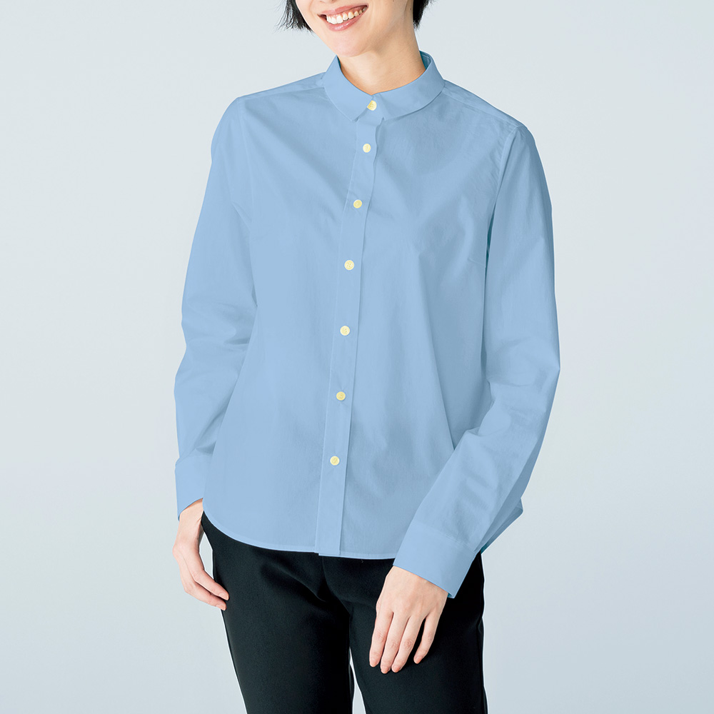 ストレッチちび襟シャツ