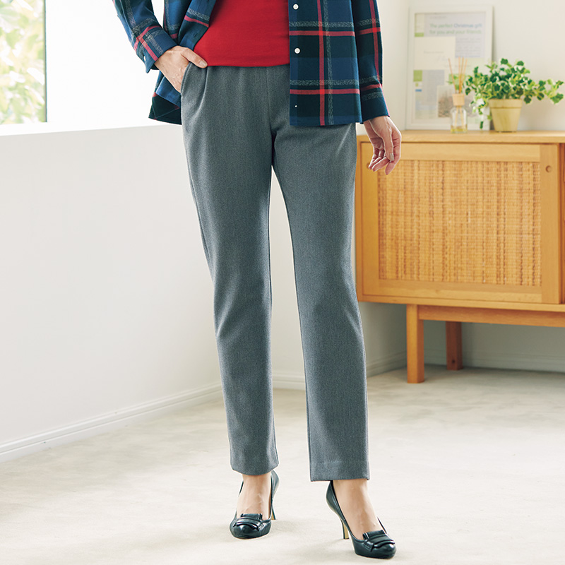 2ウェイストレッチ裏起毛スッキリパンツ