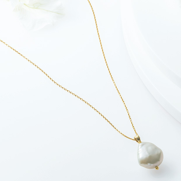 中空バロックパール・一粒ペンダント