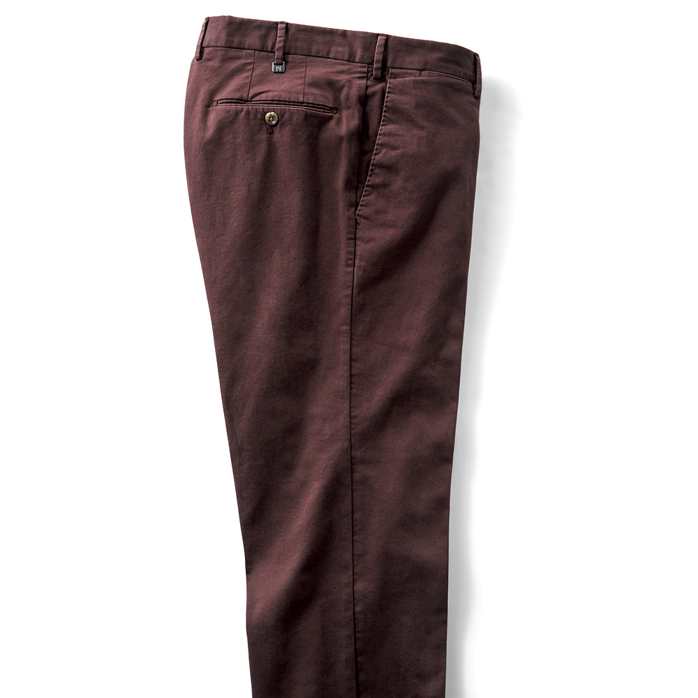 ブラッシュドコットン・ストレッチスラックス