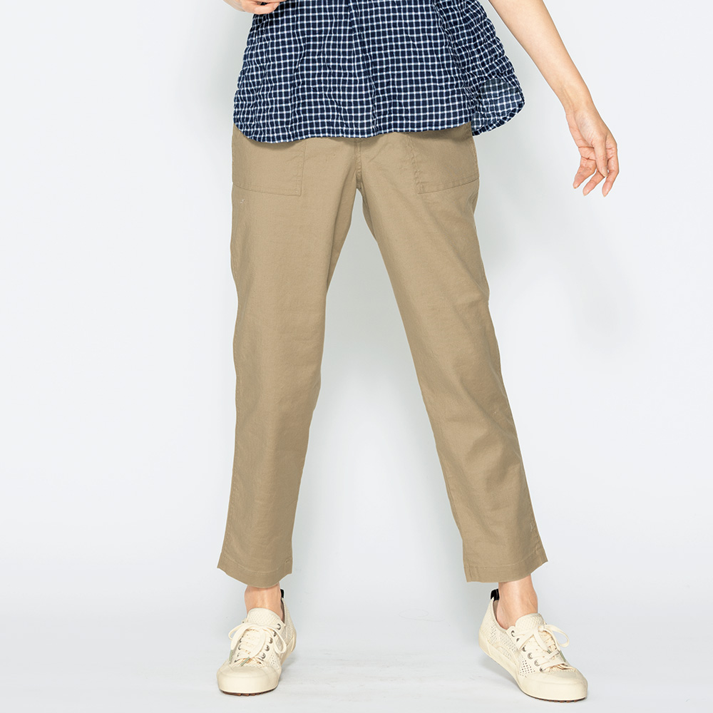 リネンコットンベイカーパンツ