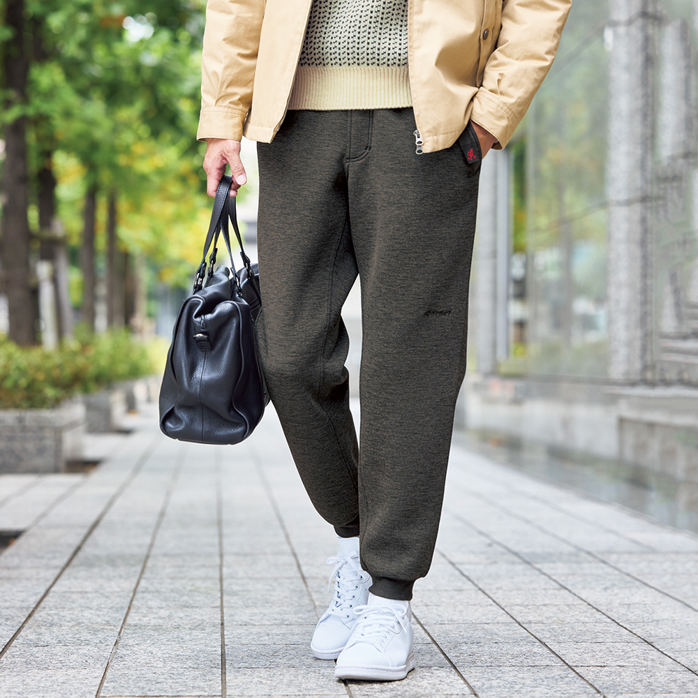 テックニットナローリブパンツ