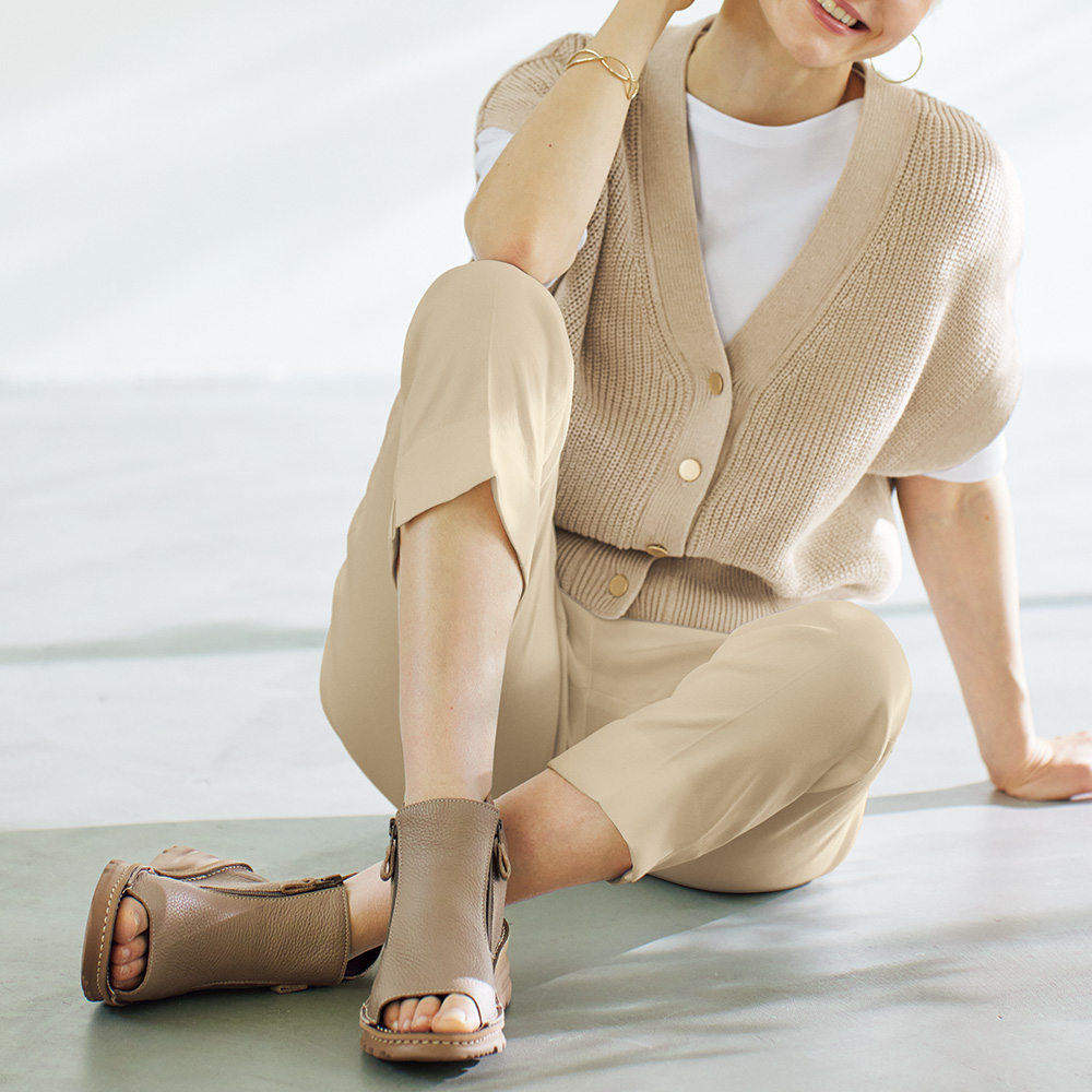 レザーサマーブーツ