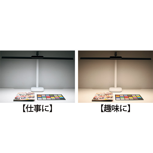 自然光に近いワイドLEDデスクライト
