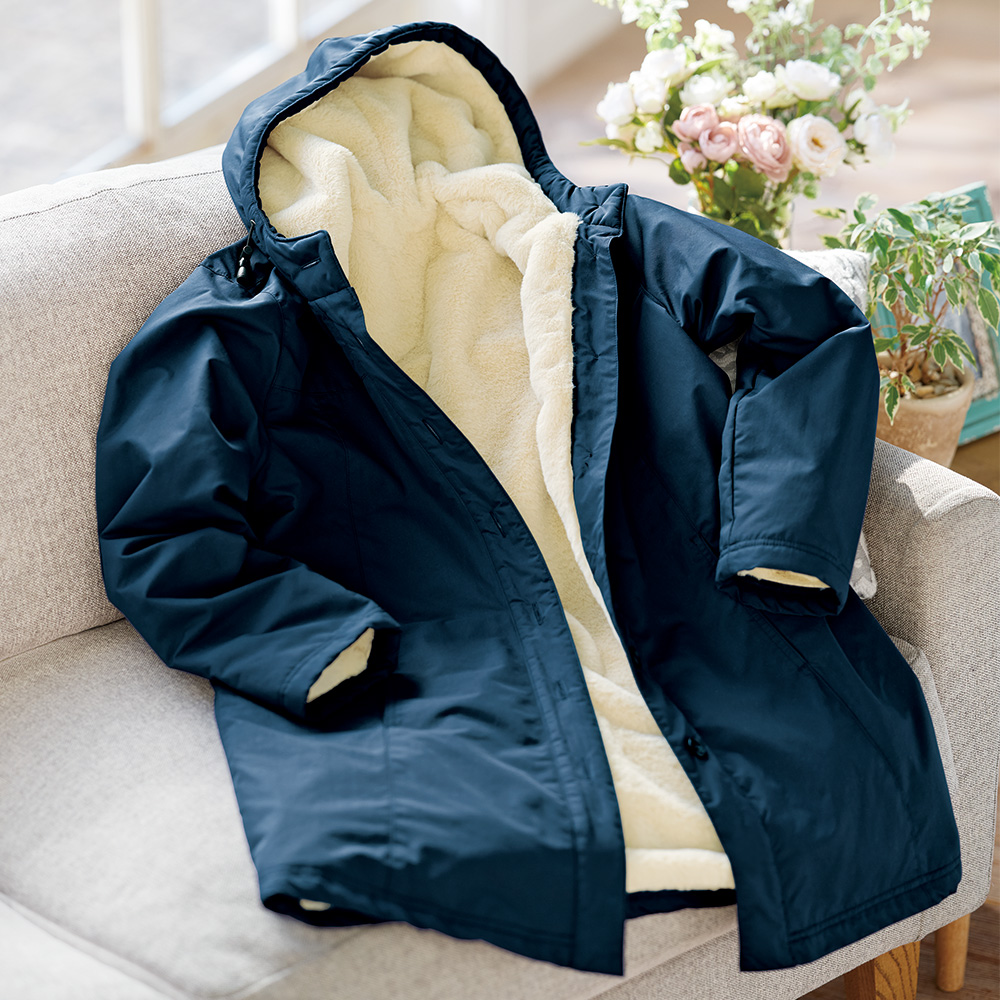 撥水･裏総ボアあったかコート／当社限定