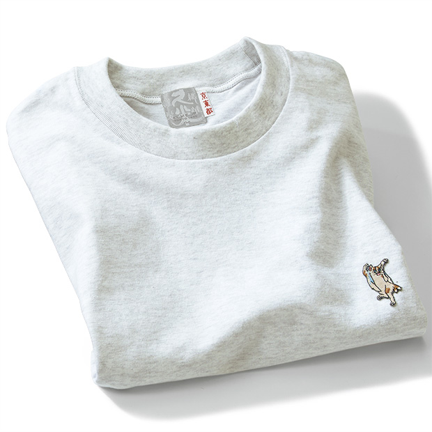 化け猫･刺繍入り久米繊維工業謹製Tシャツ