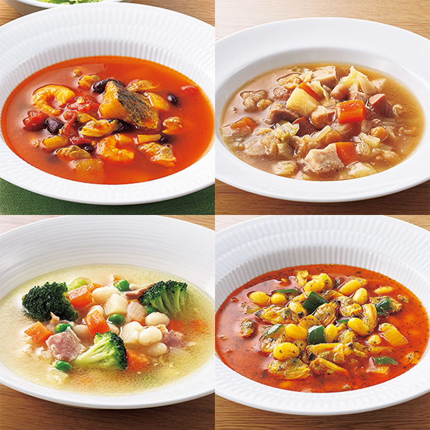 タニタ食堂監修 具だくさんのスープ 4種セット