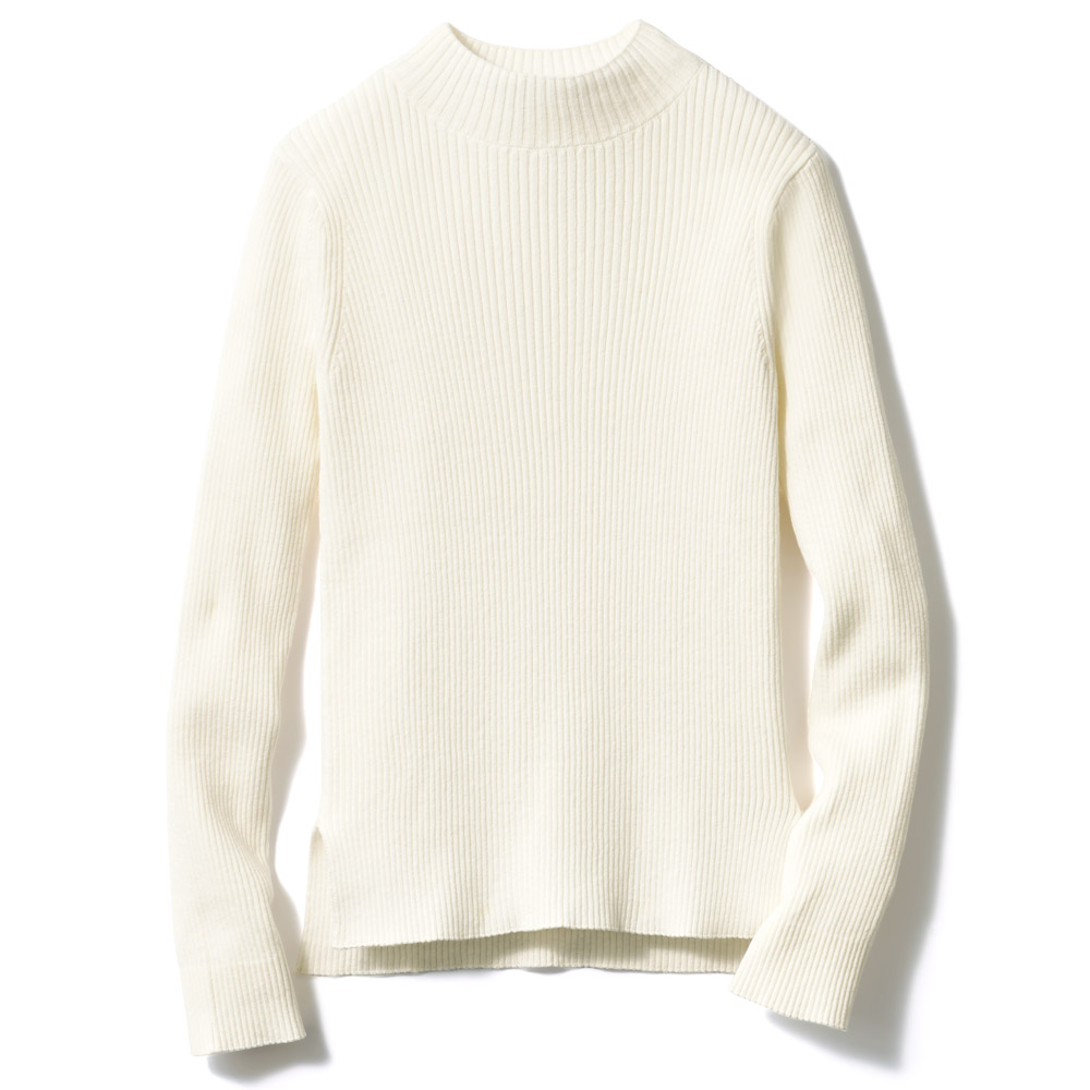 コットンリブ･ハイネックプルオーバー