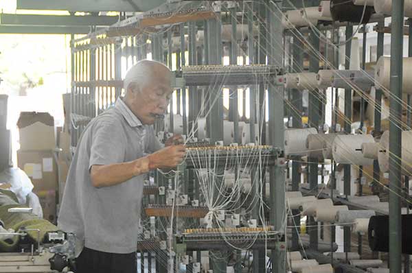 整経作業の様子1