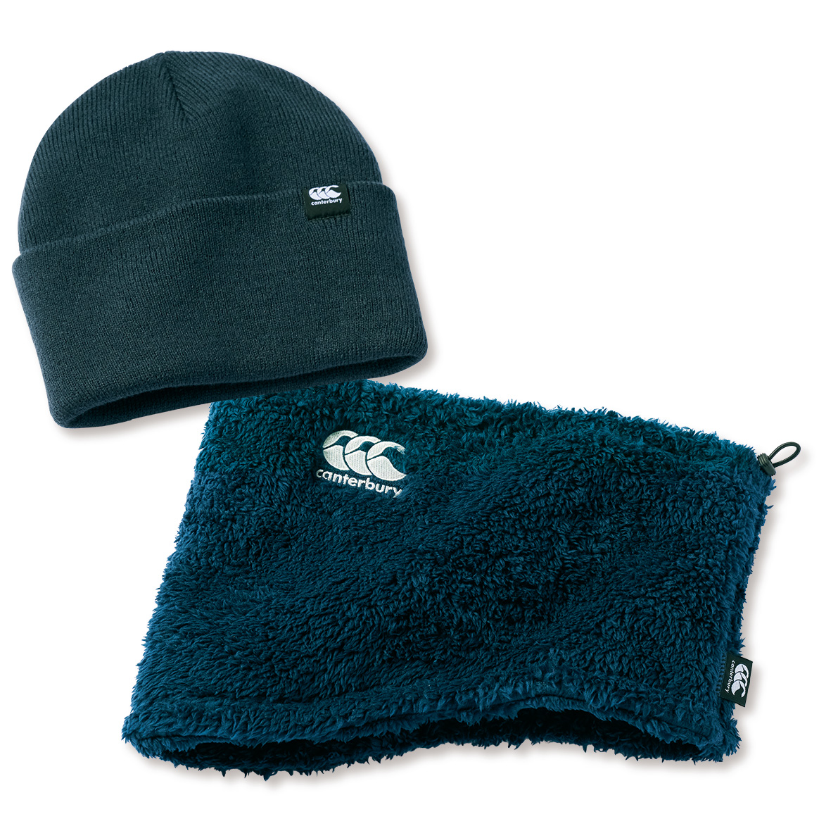 ニット帽×ネックウォーマーセット／男女兼用