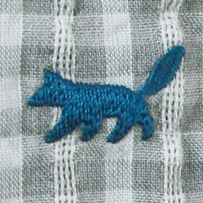 ギンガムチェック七分袖シャツ/当社限定モデル