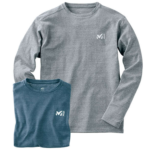 ドライアーサ･快適ロングTシャツ／2色セット