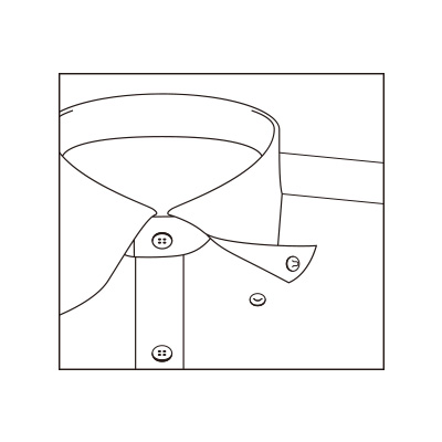 舶来ストライプ生地で仕立てた老舗のスナップB.D.シャツ