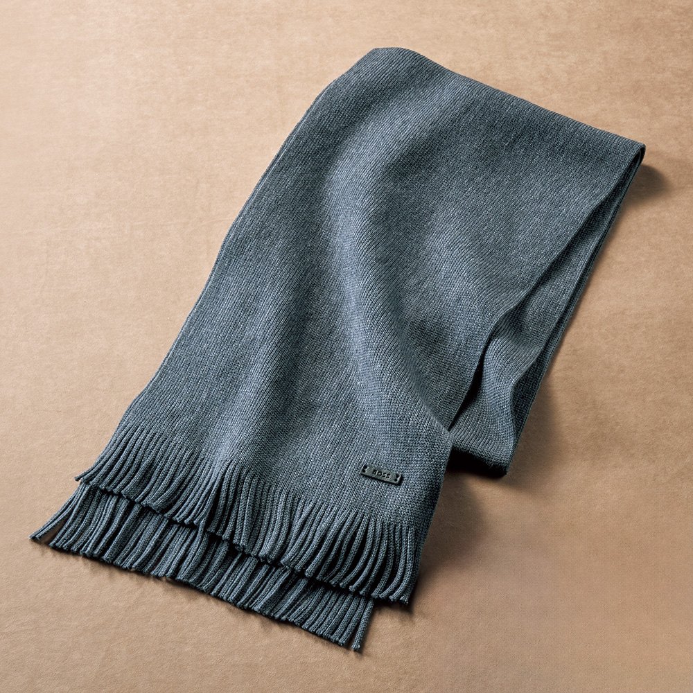 バージンウールニットマフラー